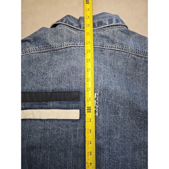 VINTAGE DON Matching Blue Jean Outfit XL Shirt Size 40x32 Pants Embroidered - Picture 11 of 16